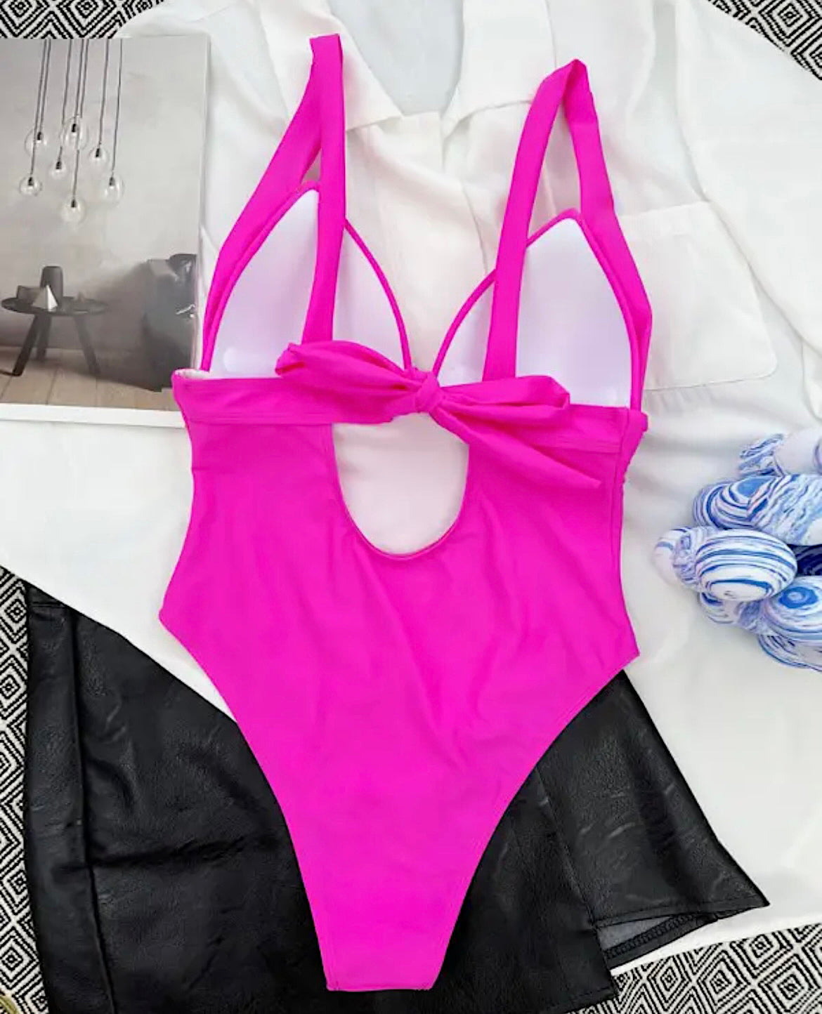 Traje de baño completo rosa online